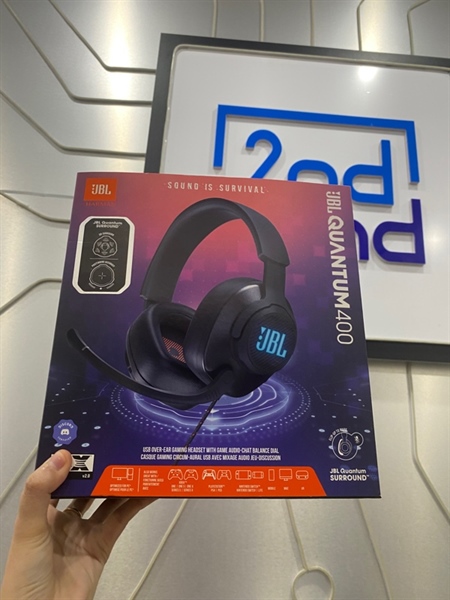 Tai nghe Headphone JBL Quantum 400 - Màu đen - Ngoại hình: 99% - FullBox