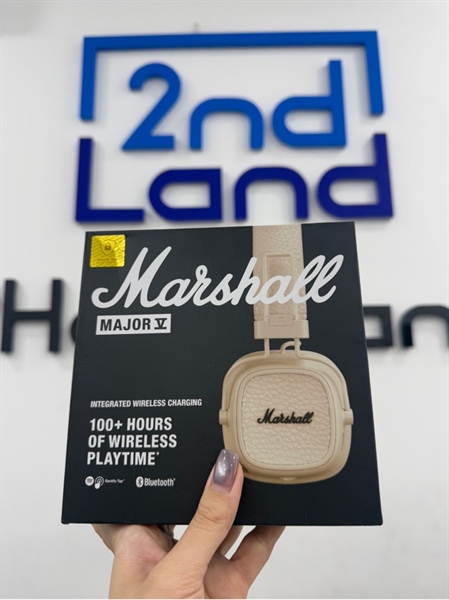 Tai nghe Headphone Marshall Major 5 - Màu trắng - Ngoại hình 98% - FullBox