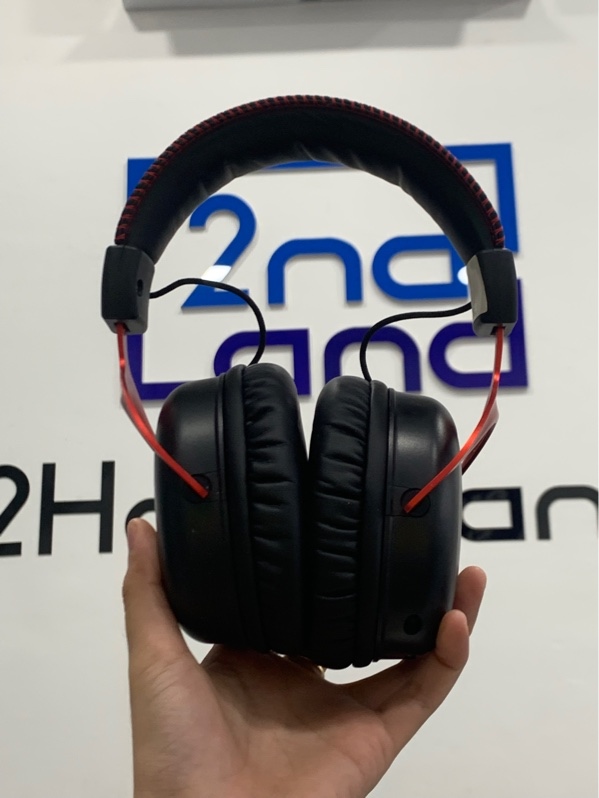 Tai nghe HyperX cloud 2 - Màu đen - Ngoại hình: 98% - Kèm receiver + dây sạc