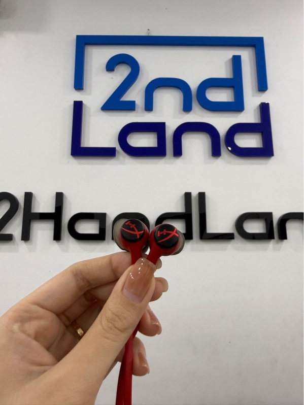 Tai nghe HyperX Cloud Earbuds - Màu đỏ - Ngoại hình97% - Xuống màu nhẹ - Kèm túi , 5 mút tai