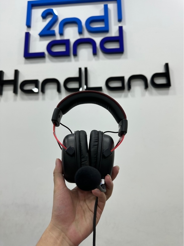 Tai nghe HyperX Cloud II - Màu đen - Ngoại hình 97% - Đệm da bung - Kèm dây kết nối