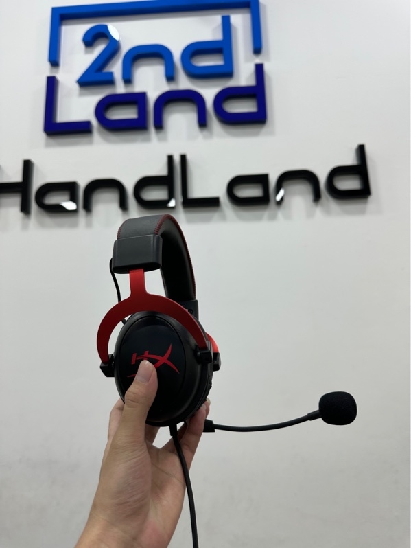 Tai nghe HyperX Cloud II - Màu đen - Ngoại hình 97% - Đệm da bung - Kèm dây kết nối