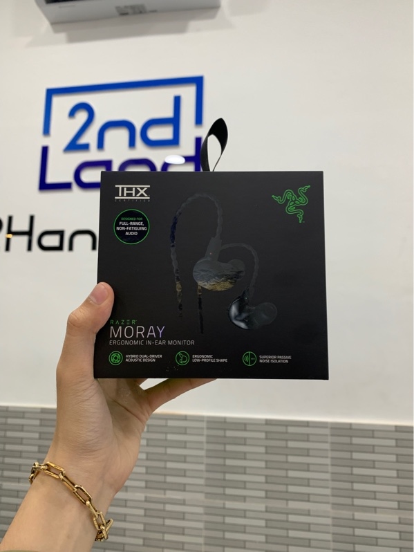 Tai nghe IEM Razer Moray - Màu đen - Ngoại hình: 98% - Fullbox
