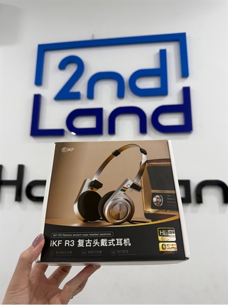 Tai nghe iKF R3 Retro On Ear Headphone - Màu bạc - Ngoại hình 98% - Fullbox