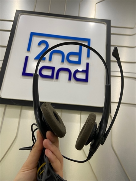 Tai nghe Jabra BIZ 1100 - Màu đen - Ngoại hình: 97% - Đệm tai xấu - Body 29