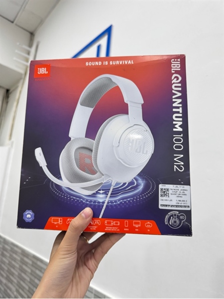 Tai nghe JBL Quantum 100 M2 - Màu trắng - Ngoại hình 98% - Body