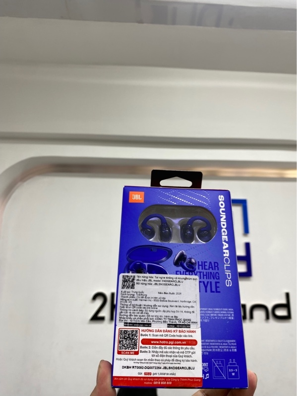 Tai nghe JBL Soundgear Clips open ear - Màu xanh - Newseal