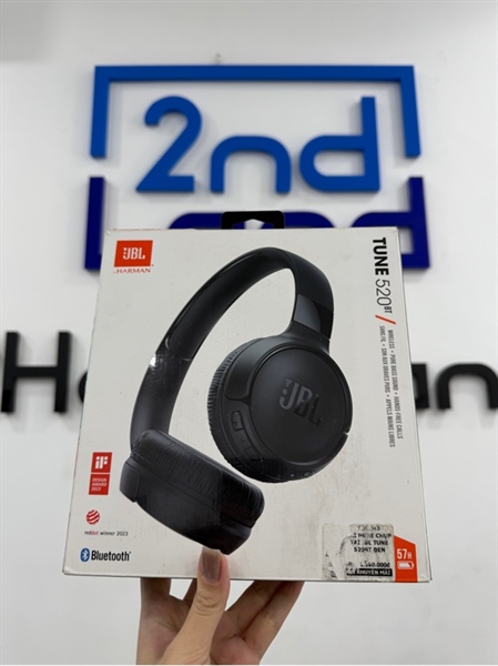 Tai nghe JBL Tune 520BT - Màu đen - Ngoại hình 98% - CBH Cells 08/2025 - Box
