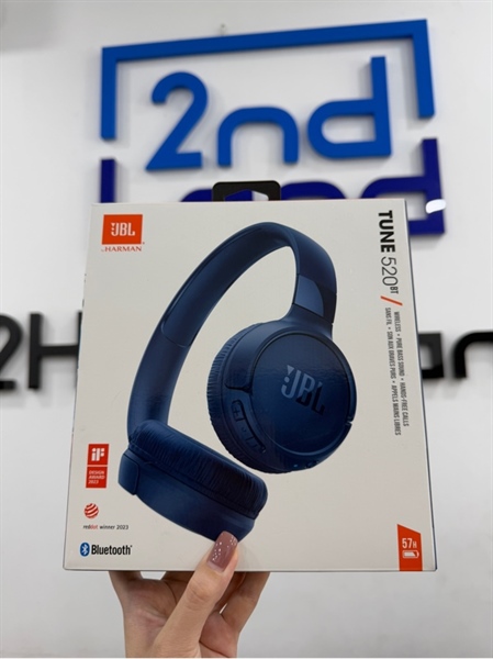 Tai nghe JBL Tune 520BT - Màu xanh - Ngoại hình 98% - Kèm Box