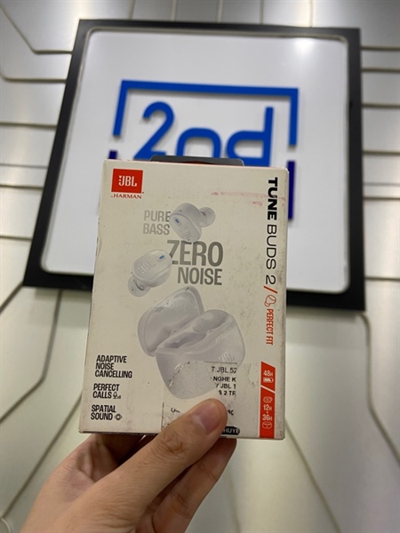 Tai nghe JBL Tune Buds 2 - Màu trắng - Ngoại hình: 98% - FullBox