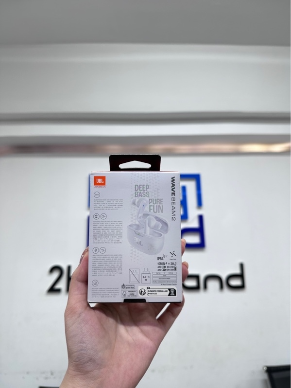Tai nghe không dây JBL Wave Beam 2 - Màu trắng - Newseal