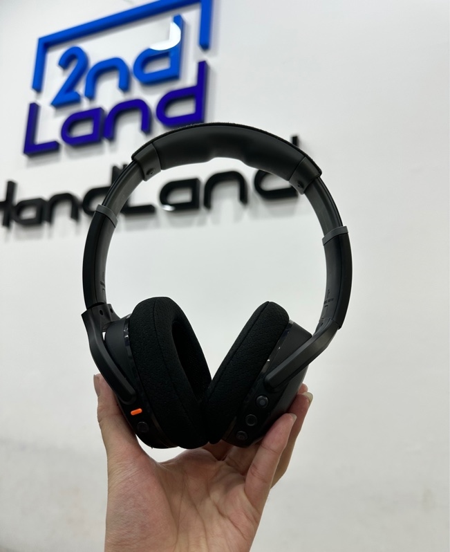 Tai nghe không dây Skullcandy Crusher Evo - Màu đen - Ngoại hình 98% - Kèm túi + Sạc + Dây 3.5