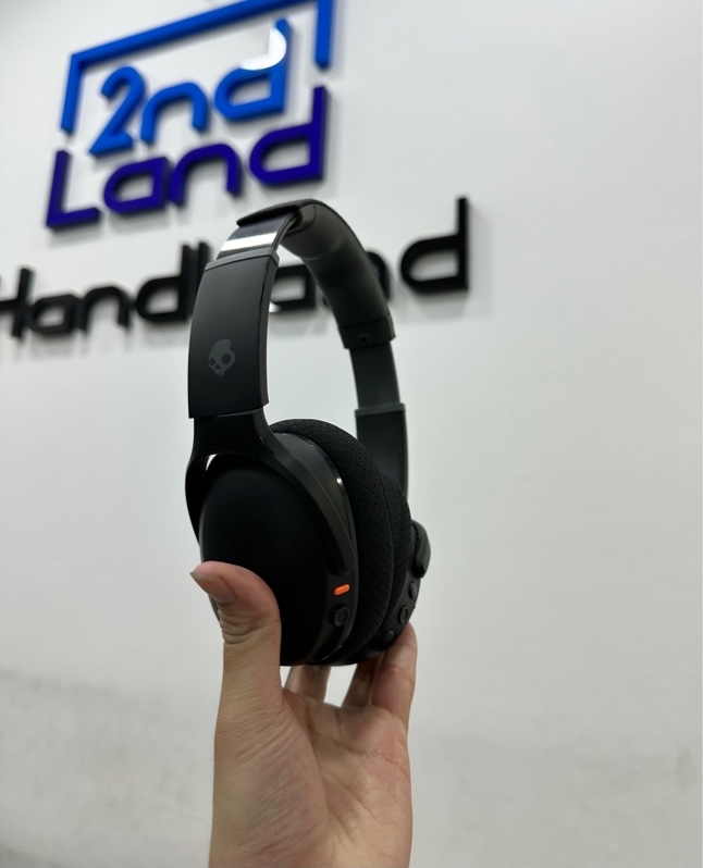 Tai nghe không dây Skullcandy Crusher Evo - Màu đen - Ngoại hình 98% - Kèm túi + Sạc + Dây 3.5