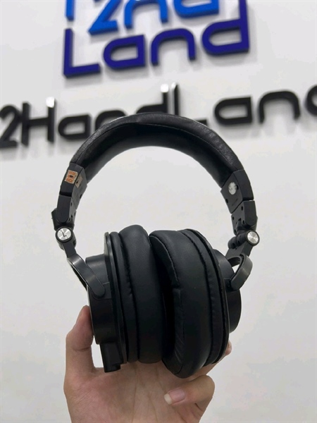 Tai nghe kiểm Audio-technica ATH-M50X - Màu đen - Ngoại hình 98% - Kèm đầu 6.3mm + dây 3.5mm