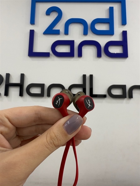 Tai nghe Kingston HyperX Cloud Earbuds 1 - Màu đỏ - Ngoại hình 98% - Kèm túi , tips tai 1