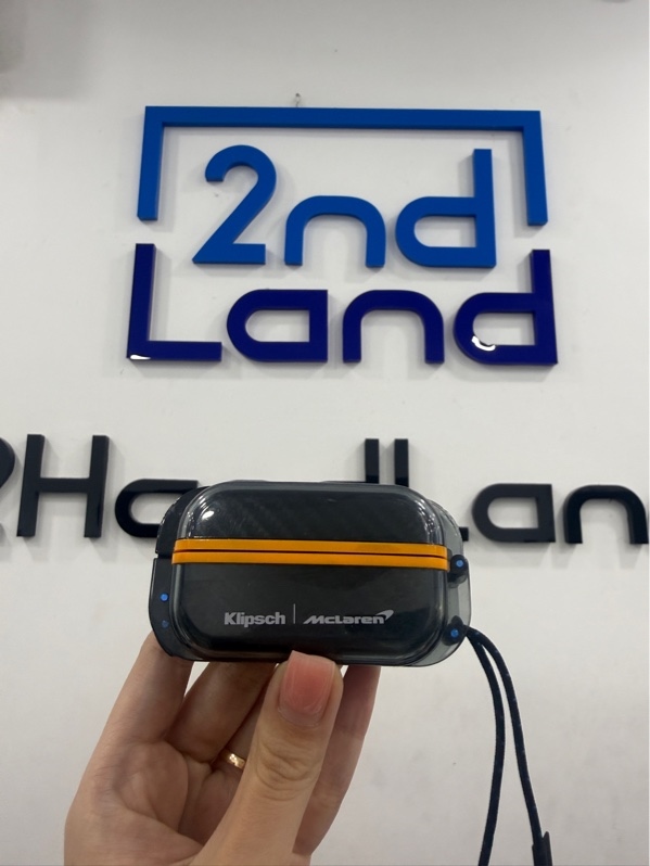 Tai nghe Klipsch T5 II True Wireless sport McLaren edition - Màu đen - Ngoại hình 97% - trầy xước - Fullbox