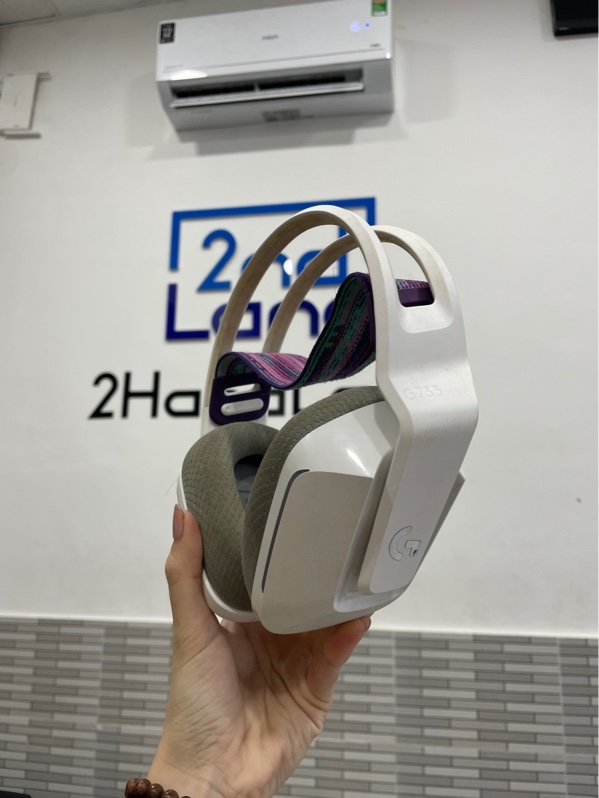 Tai nghe Logitech G733 - Màu trắng - Ngoại hình: 96% - Ố vàng, cấn trầy - Box