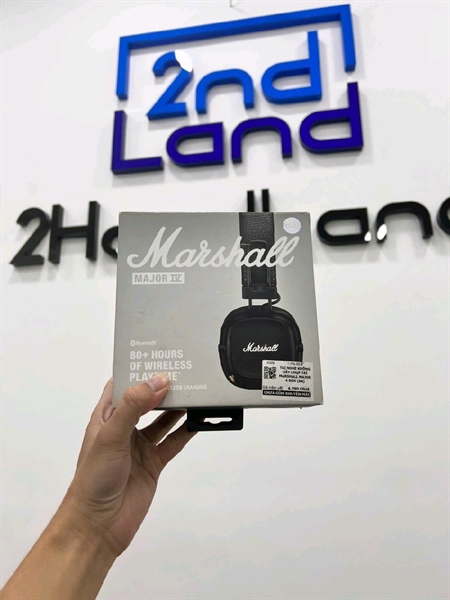 Tai nghe Marshall Major 4 - Màu đen - Ngoại hình 98% - Có tem ash - Kèm box 3