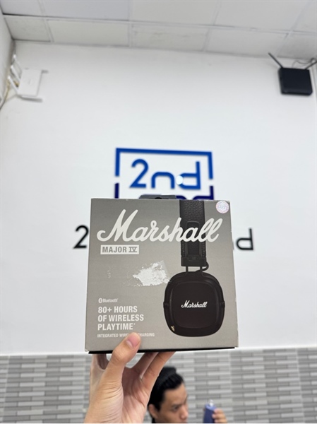 Tai nghe Marshall Major 4 - Màu đen - Ngoại hình 98% - Kèm box ASH