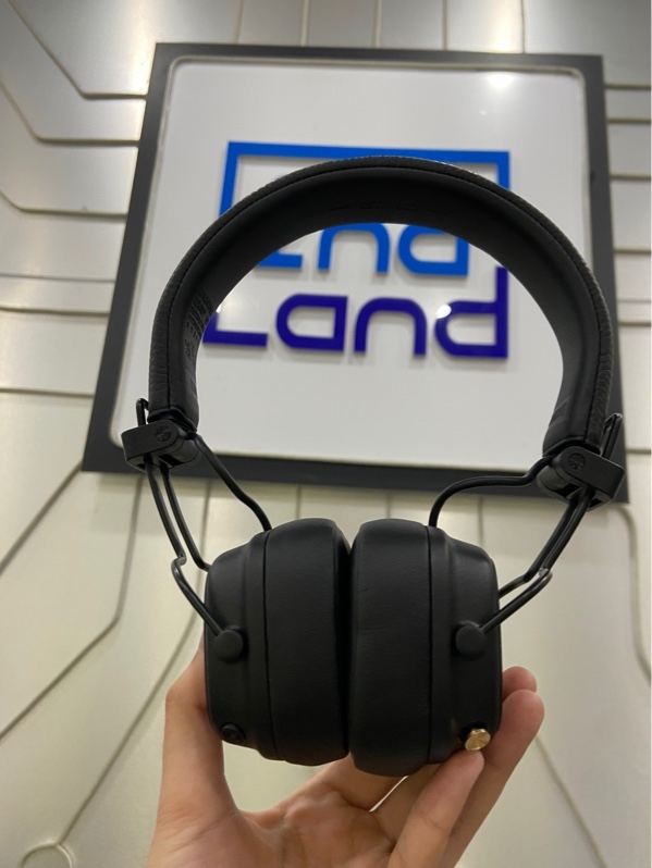 Tai nghe Marshall Major V - Màu đen - Ngoại hình: 98% - Kèm túi + đủ phụ kiện