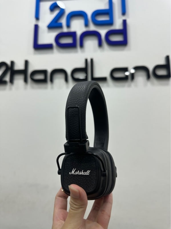 Tai nghe Marshall Majov V - Có tem ASH - 2mode : dây 3.5 , bluetooth - Màu đen - Ngoại hình 97% - Fullbox