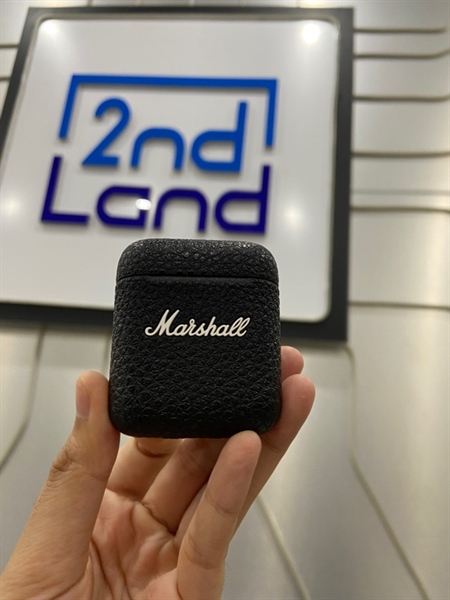 Tai nghe Marshall Minor 3 - Màu đen - Có tem ASH - Ngoại hình: 98% - Màn loa tai trái bị lúng - FullBox
