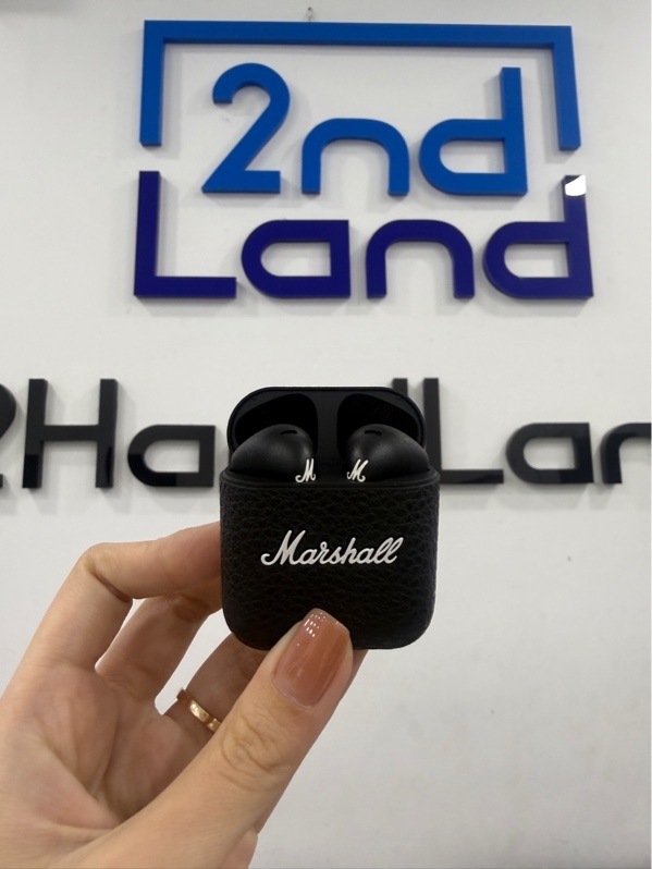 Tai nghe Marshall Minor 4 - Chính hãng ASH - Màu đen - Ngoại hình 99% - Fullbox