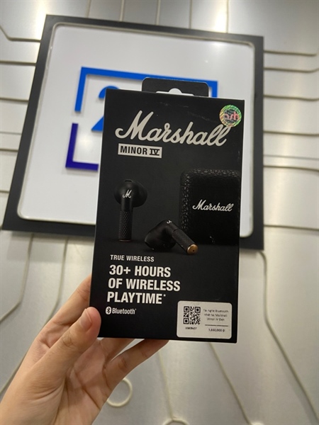Tai nghe Marshall Minor 4 - Màu đen - Ngoại hình: 98% - Kèm Box 3