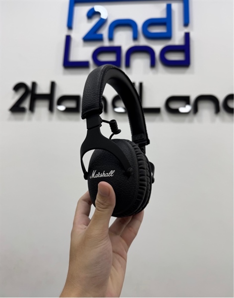 Tai nghe Marshall Monitor 2 ANC - Hàng Chính Hãng - 2 mode : Dây , bluetooth - Màu đen - Ngoại hình 98% - Còn bảo hành hãng đến 03/2026 - Kèm túi đựng + Dây sạc + Dây 3.5mm 1