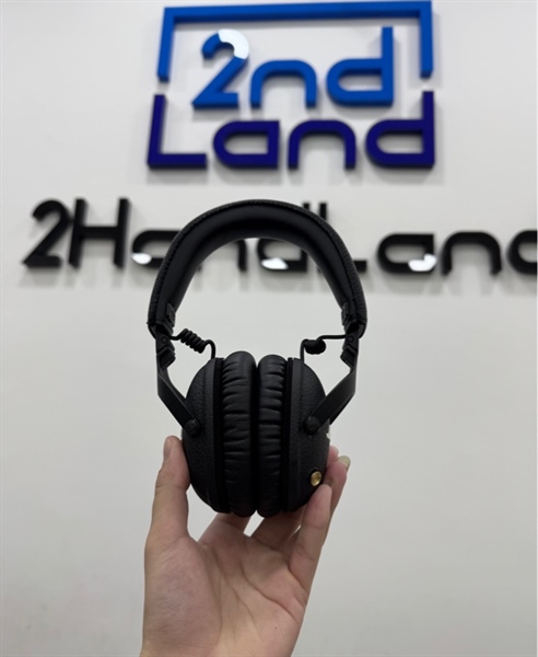 Tai nghe Marshall Monitor 2 ANC - Hàng Chính Hãng Sịn - 2 mode : Dây , bluetooth - Màu đen - Ngoại hình 98% - Còn bảo hành hãng đến 03/2026 - Kèm túi đựng + Dây sạc + Dây 3.5mm