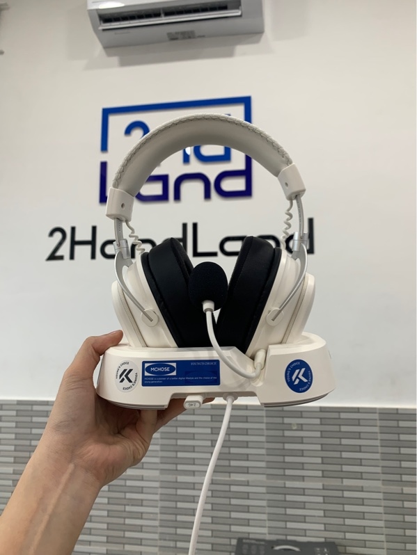 Tai nghe Mchose V9 turbo - 3 mode - Màu trắng - Ngoại hình: 98% - Kèm dock sạc
