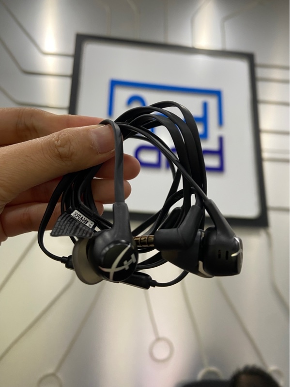 Tai nghe nhét tai HyperX Cloud Earbuds II - Màu đen - Ngoại hình: 98% - Kèm túi vải, đệm tai, điều khiển tai nghe