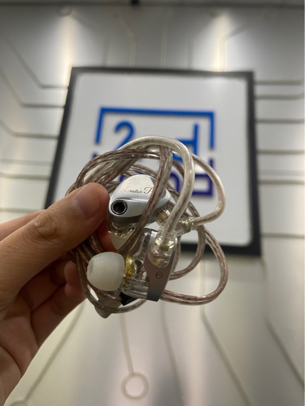 Tai nghe nhét tai KZ Castor Pro - Màu bạc - Ngoại hình: 97% - Xước, hơi ố - Kèm chuyển đổi 3.5 to usb