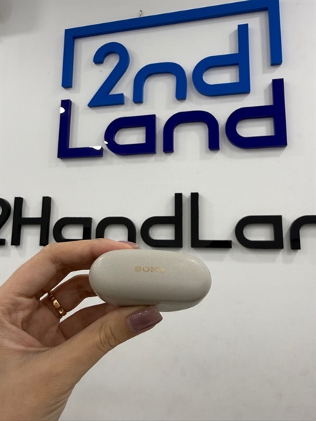 Tai nghe nhét tai Sony WF-1000XM5 - Màu kem - Ngoại hình 97% - Case dính màu do đeo ốp lâu ngày - Body