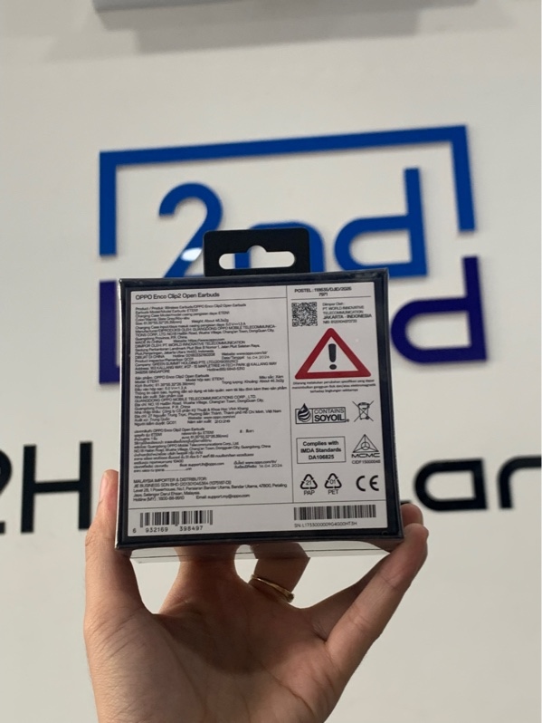 Tai nghe Oppo Enco Clip 2 - Màu đen - Newseal