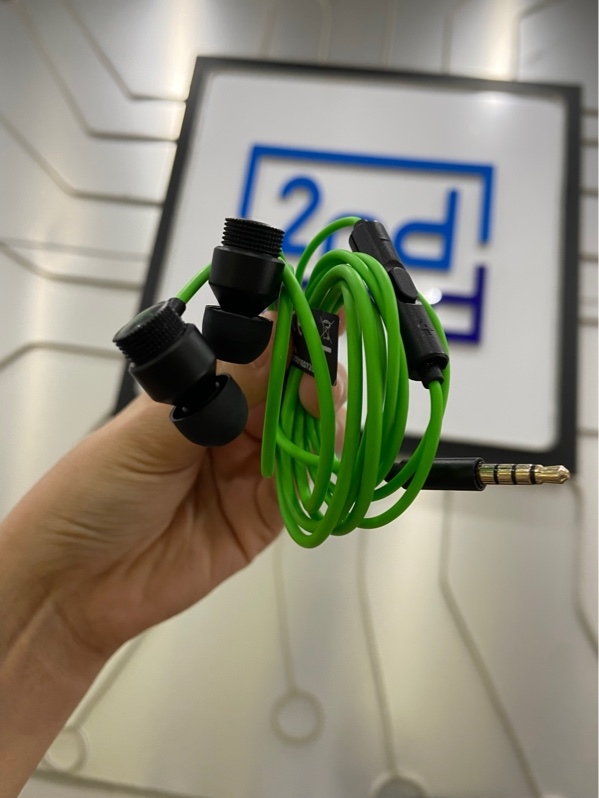 Tai Nghe Razer Hamer Head V3 - Màu xanh - Ngoại hình: 97% - Dây 3.5mm