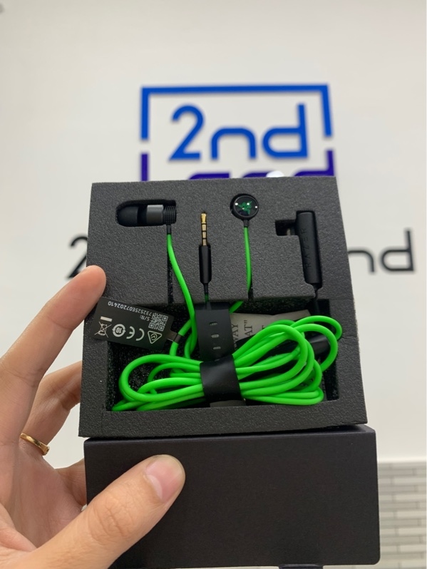 Tai nghe Razer Hammerhead V3 Earbud - Màu xanh - Ngoại hình: 98% - Box
