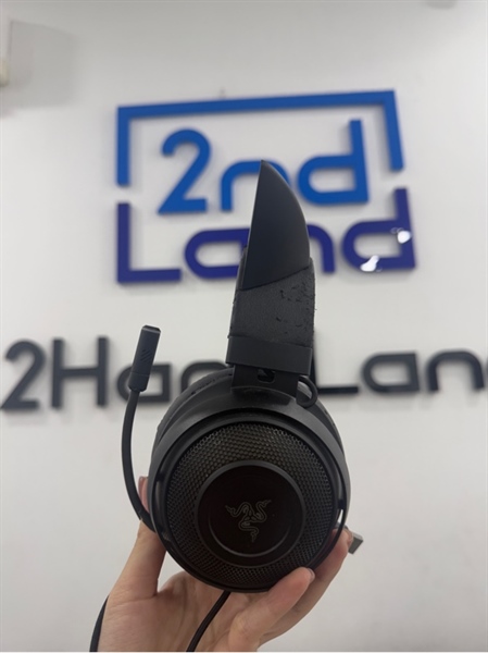 Tai nghe Razer Kraken Kitty Edition - Màu đen - Ngoại hình 97% - Tróc đệm đầu 2 bên tai - Box 2