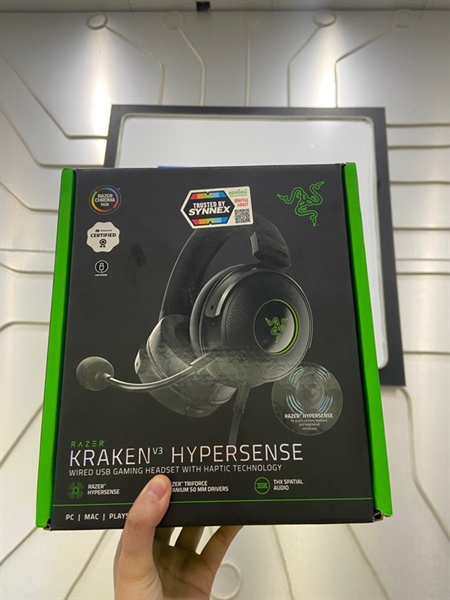 Tai nghe Razer Kraken V3 Hypersense - Màu đen - Ngoại hình: 98% - FullBox