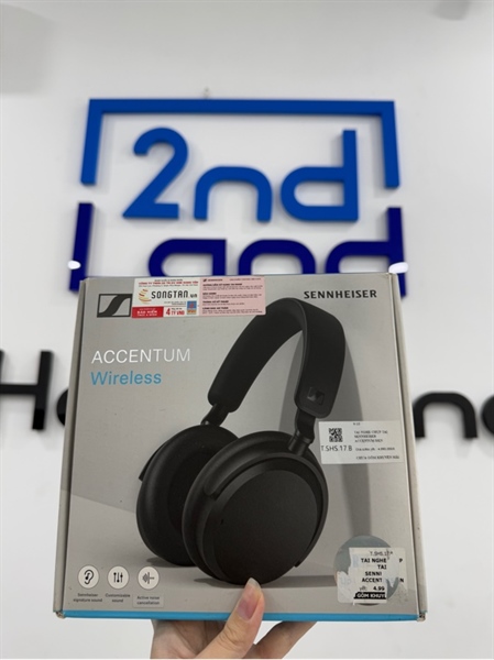 Tai nghe Sennheiser Accentum Wireless - Màu đen - Ngoại hình 98% - Box