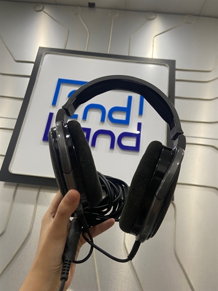 Tai nghe Sennheiser HD650 - Màu đen - Ngoại hình: 97% - Lưới kim loại 2 tai bị sét, mút trong tai bị mục - Kèm Box + dây + jack chuyển đổi 2