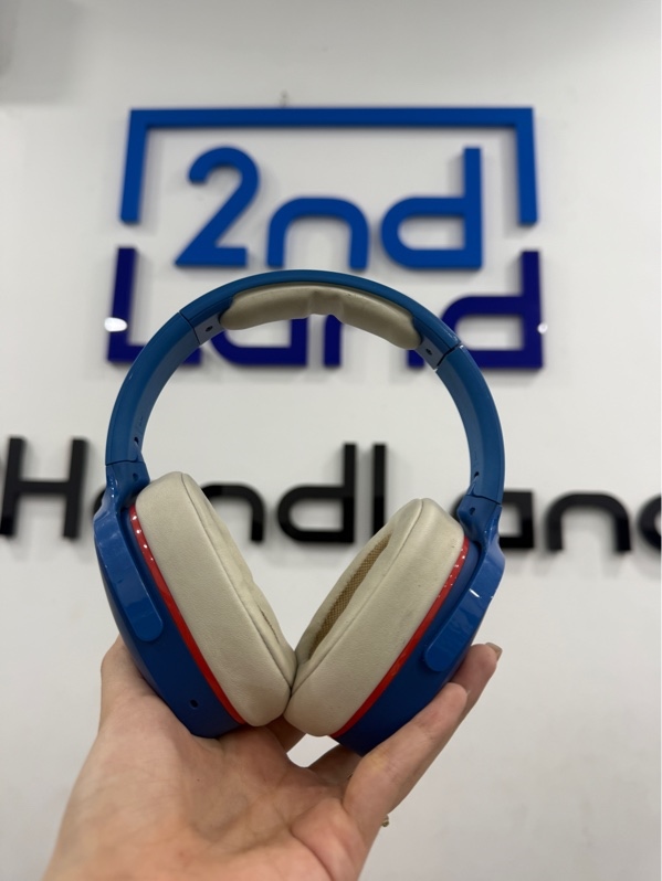 Tai nghe Skullcandy Hesh Evo Wireless - Màu xanh - Ngoại hình 97% - đệm tai đệm đầu ố, trầy xước , rỉ sét nhẹ - Body