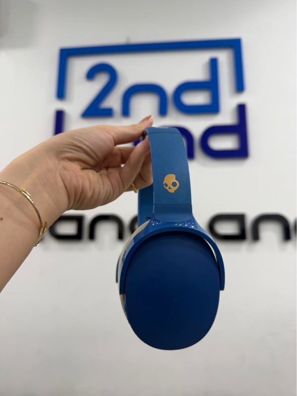 Tai nghe Skullcandy Hesh Evo Wireless - Màu xanh - Ngoại hình 97% - đệm tai đệm đầu ố, trầy xước , rỉ sét nhẹ - Body