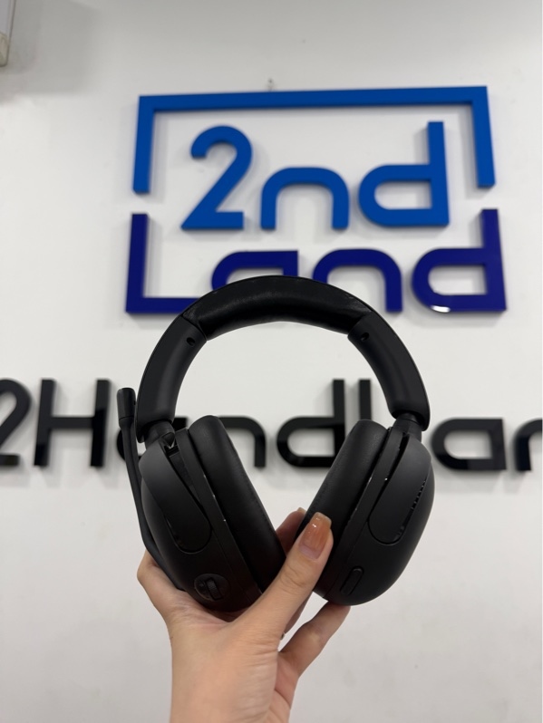 Tai nghe Sony inzone H5 WH-G500 - Màu đen - Ngoại hình 97% - đã thay đệm đầu, trầy xước, mic bị nứt - Kèm Box , receiver , dây sạc