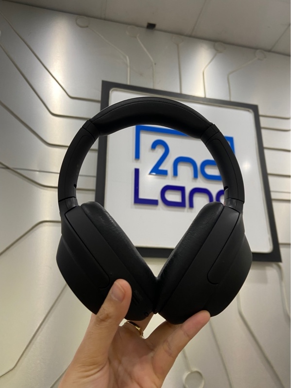 Tai nghe Sony WH-1000XM4 - Màu đen - Ngoại hình: 97% - Nứt da đệm đầu, xước - Kèm túi vải