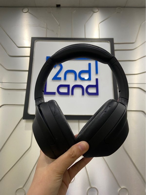 Tai nghe Sony WH-1000XM4 - Màu đen - Ngoại hình: 97% - Nứt đệm đầu, đệm tai - Kèm túi