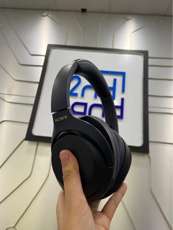 Tai nghe Sony WH-1000XM4 - Màu xanh - Ngoại hình: 97% - Đã thay đệm, chế độ nhỏ nhạc khi nói không hoạt động - Kèm túi