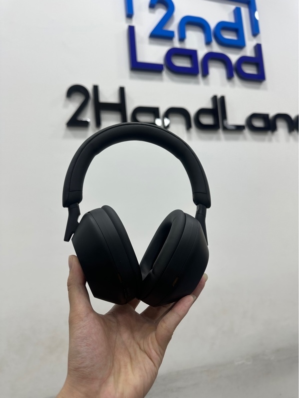 Tai nghe Sony WH-1000XM5 - Màu đen - Ngoại hình 97% - Kèm túi + Dây sạc + Dây 3.5mm