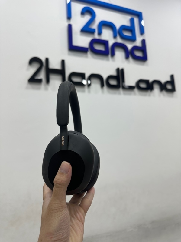 Tai nghe Sony WH-1000XM5 - Màu đen - Ngoại hình 97% - Kèm túi + Dây sạc + Dây 3.5mm