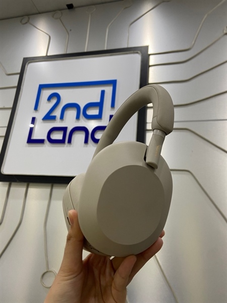 Tai nghe Sony WH-1000XM5 - Màu kem - Ngoại hình: 98% - Kèm túi chống sốc + cáp sạc + dây 3.5mm 1